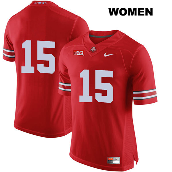 Ohio State Buckeyes Women's Jaylen Harris #15 Red Authentic Nike No Name College NCAA Stitched Football Jersey FA19O11XM